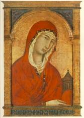SEGNA DI BUONAVENTURE (doc. 1298, Siena, d. ca. 1331, Siena) St Magdalen - Wood, 44,2 x 29,1 cm Alte Pinakothek, Munich He worked in Siena and was a pupil of Duccio. He had a large workshop with many pupils. *** Keywords: ************* Au